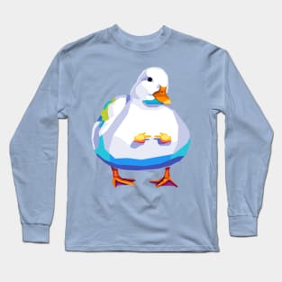 Cute Duck Pop Art Long Sleeve T-Shirt